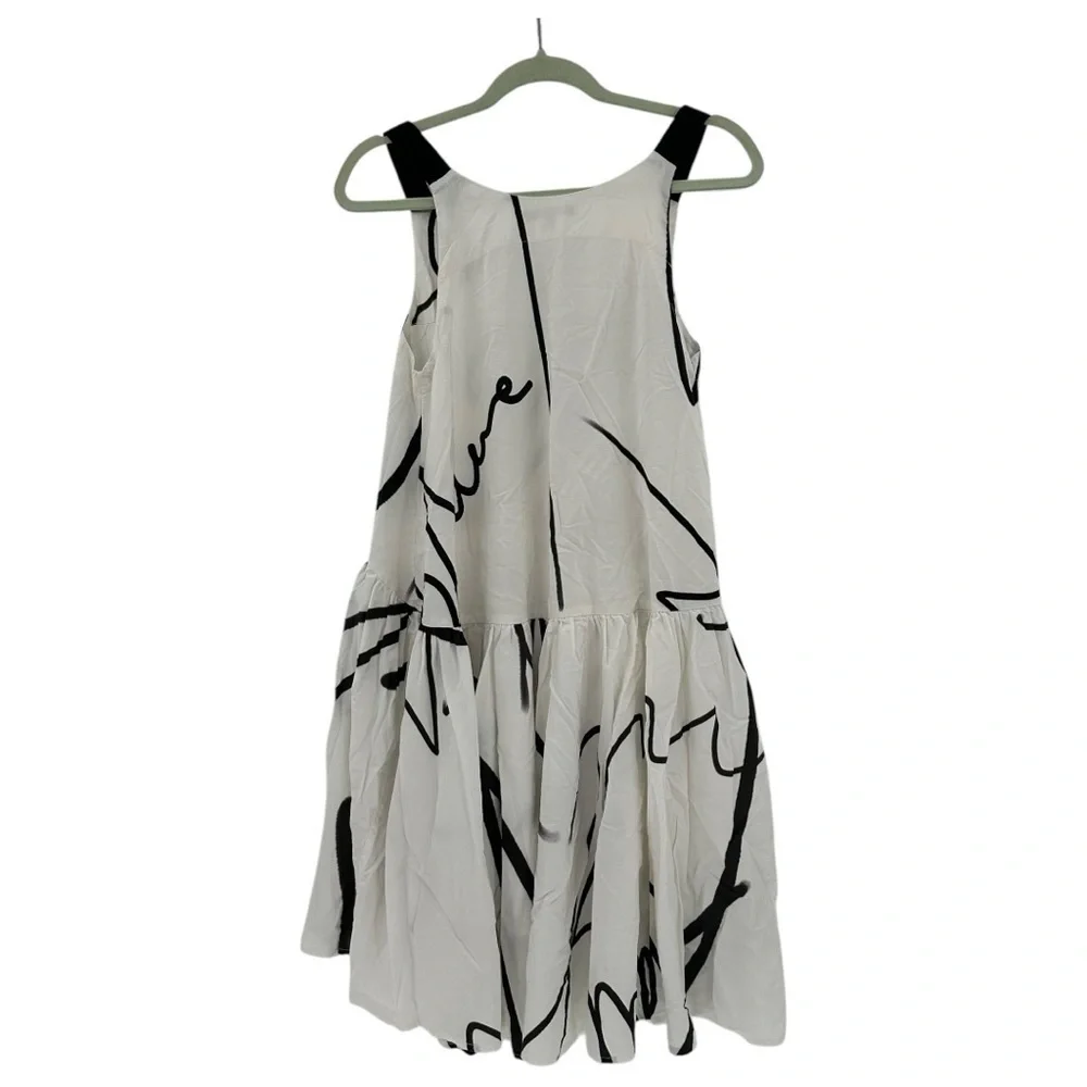 Lurdes Bergada Lagenlook Oversized High Low Art to Wear Tunic Dress Size Small - Picture 2 of 6